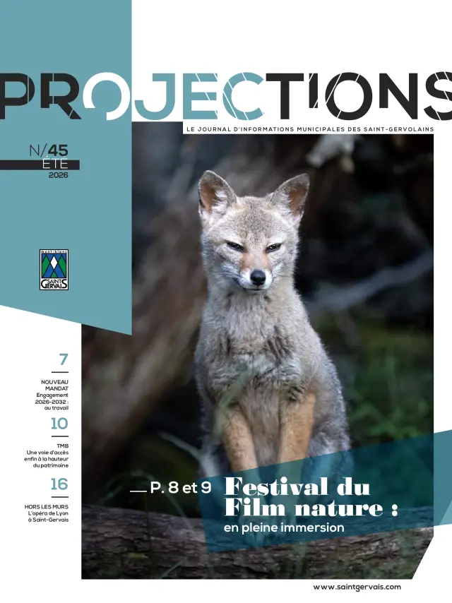 Couverture du magazine projection 45 de Saint-Gervais Mont-Blanc