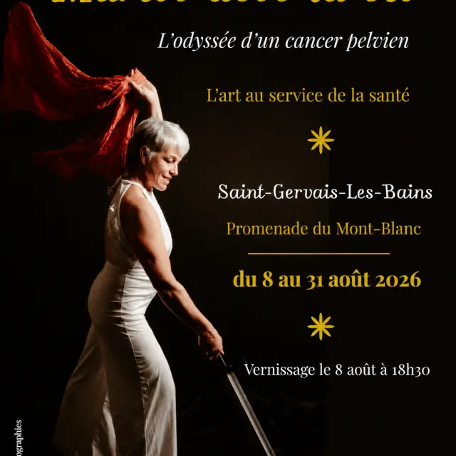 Exposition photos Mariée à la vie, l'odyssée d'un cancer pelvien à Saint-Gervais