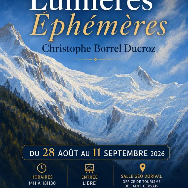 Exposition « Lumières éphémères » de Christophe Borrel Ducroz