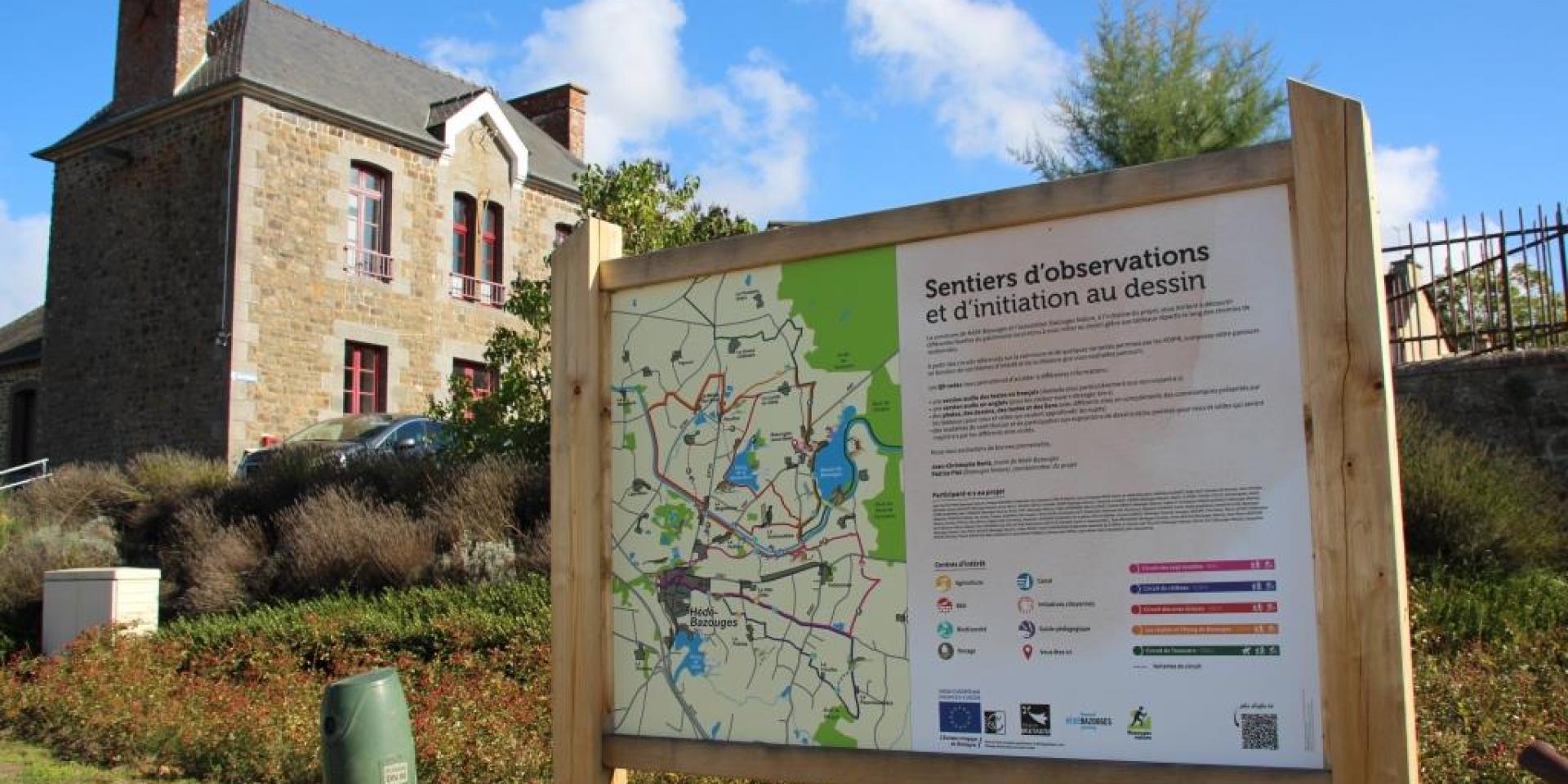 SMBMSM Tafel Beobachtungspfade Hédé