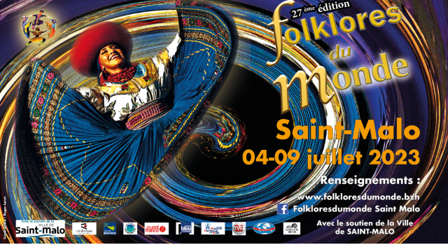 Festival Folklores Du Monde Affiche Officielle Saint Malo