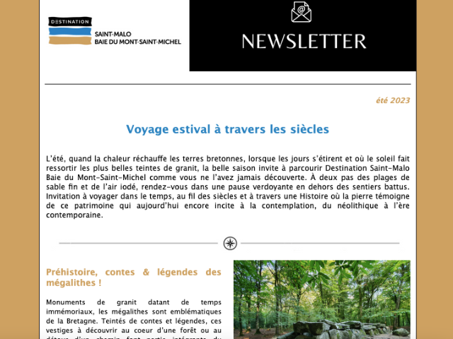 Newsletter Grand Public Ete 2023