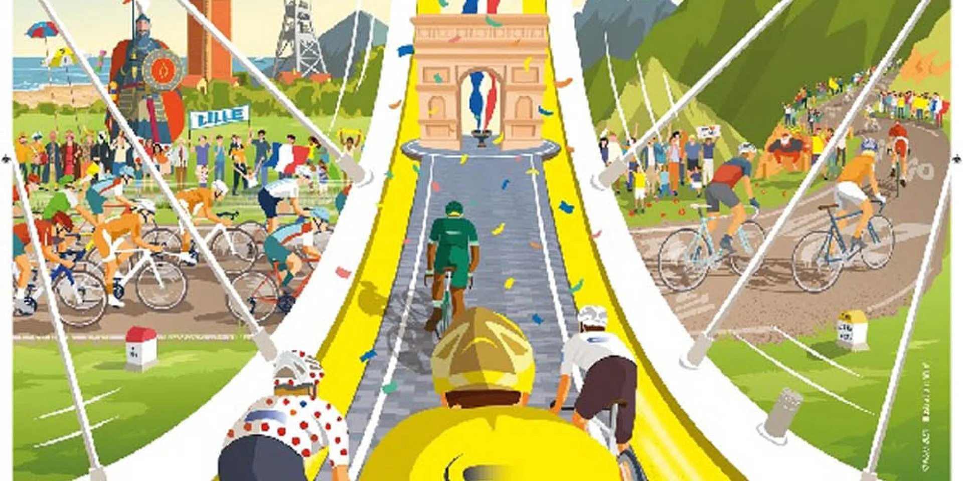 Web del cartel oficial del Tour de Francia 2025