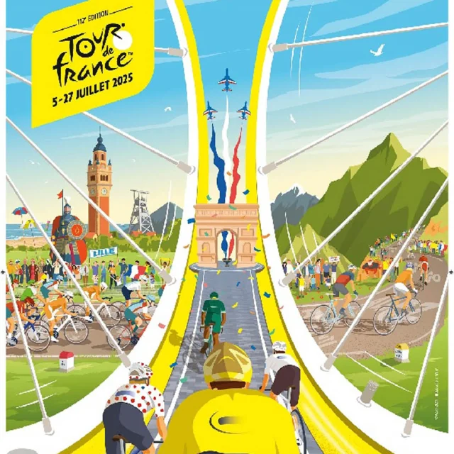 Offizielles Plakat Tour De France 2025 Web