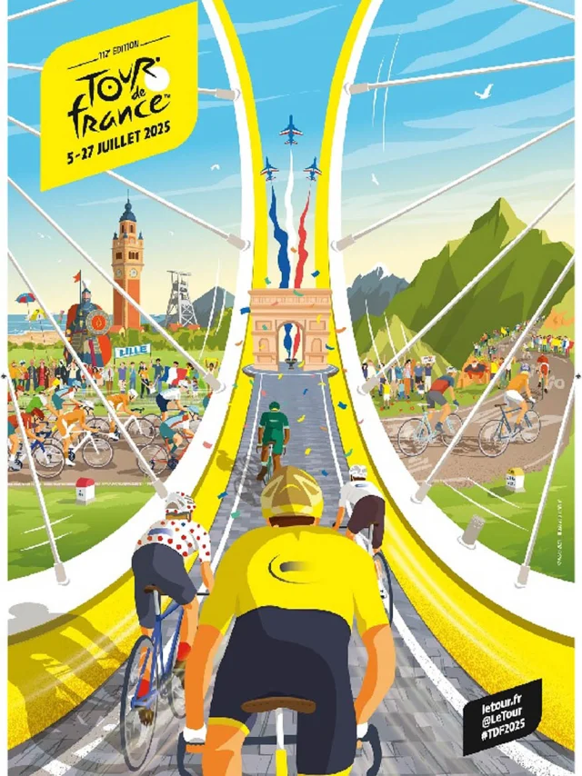 Tour De France 2025 Poster ufficiale Web