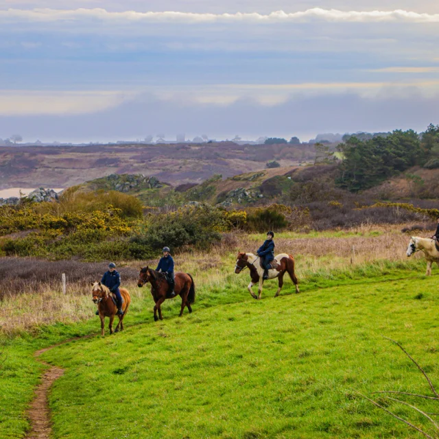 Balade à cheval - Les Douets Fleuris - Anse du Guesclin - Saint-Coulomb