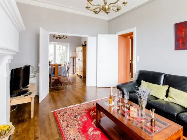 Villa La Cote Du Chat Sala De Estar Y Entrada Alquiler De Vacaciones