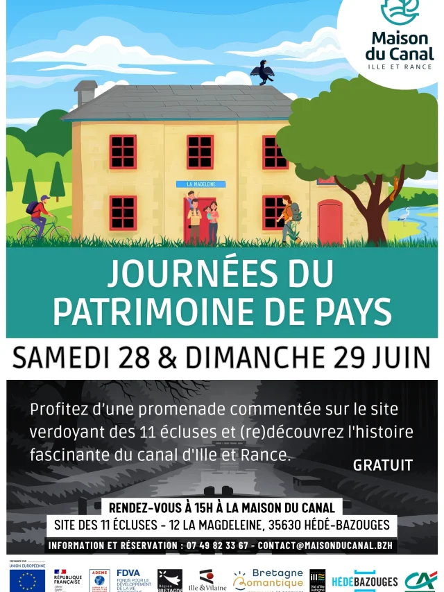 Affiche Journees Du Patrimoine De Pays Lla Maison Du Canal