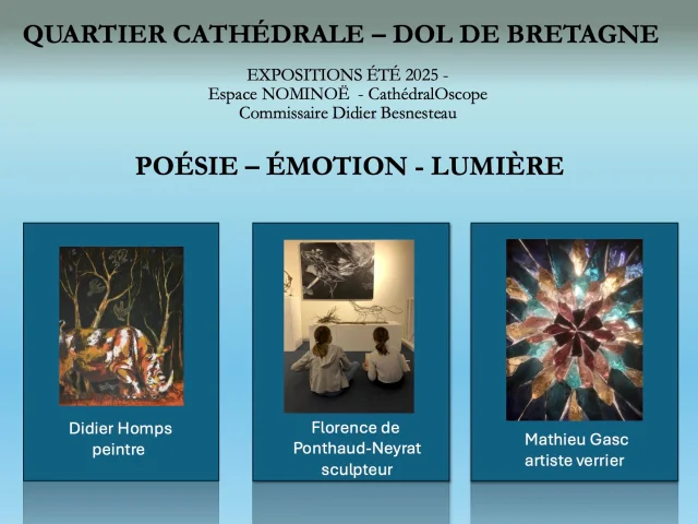 Les expositions de l'été 2025 à Dol-de-Bretagne