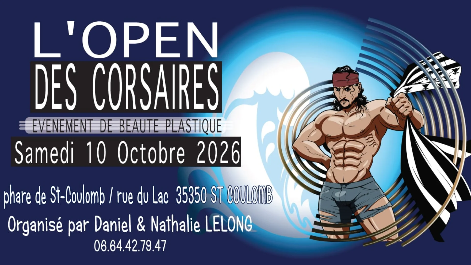 Affiche Officielle Paysage Evenement Open Des Corsaire 2026 My Way Production