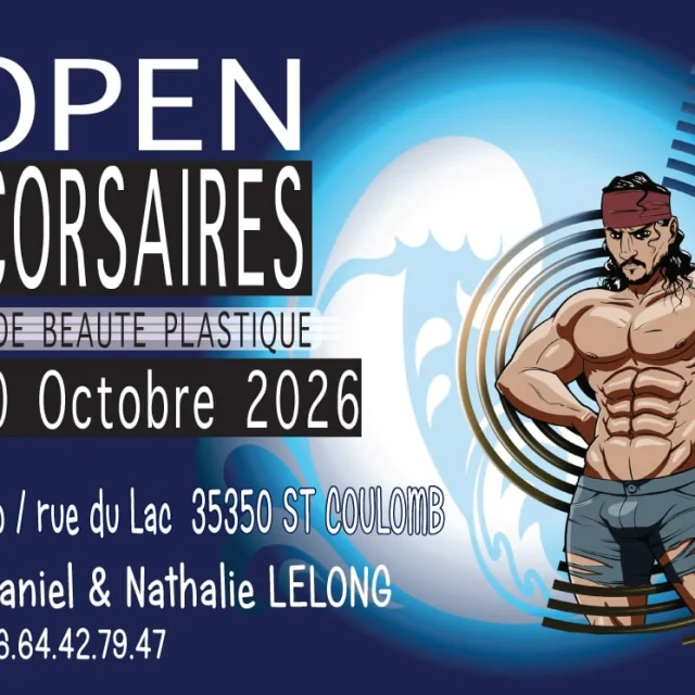 Affiche Officielle Paysage Evenement Open Des Corsaire 2026 My Way Production