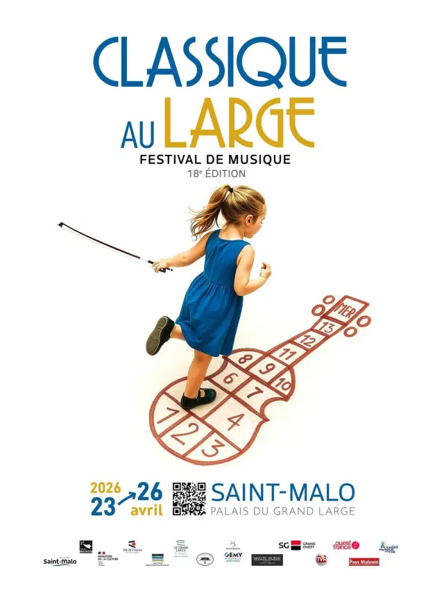 Festival Classique Au Large 2026 Affiche Officielle Saint Malo
