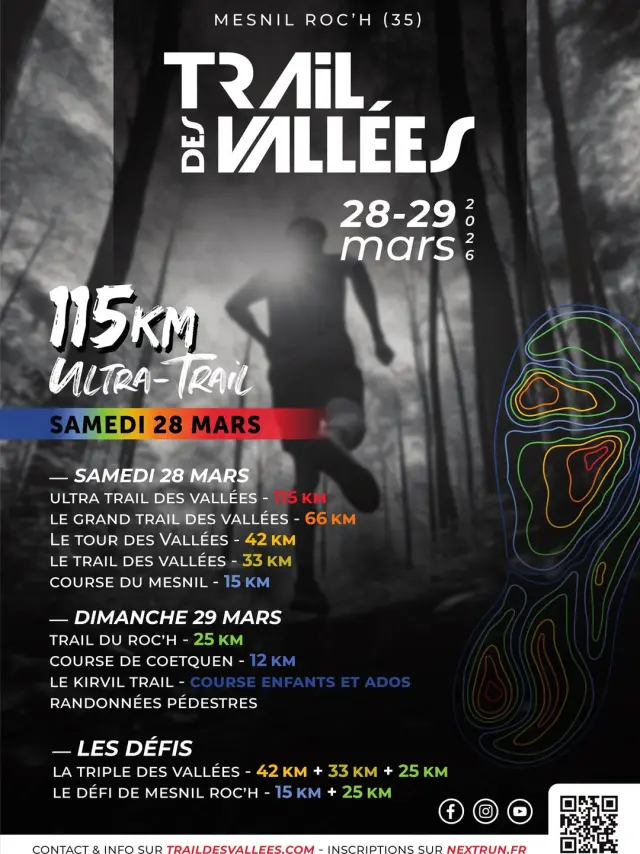 Affiche Officielle Trail Des Vallees 2026