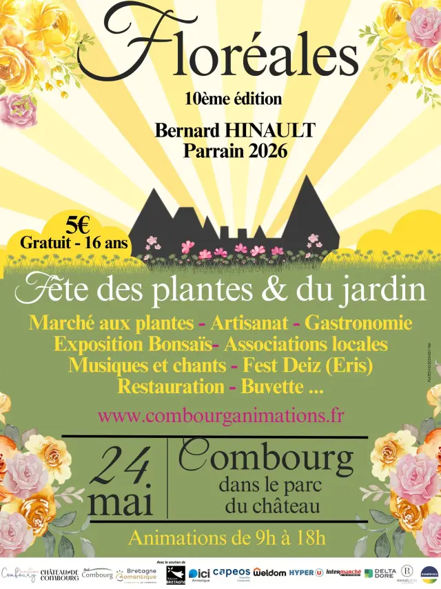 Affiche Officielle Les Floreales De La Bretagne Romantique 2026