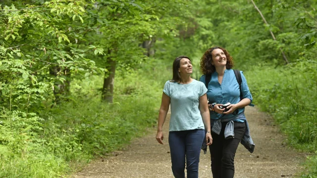 Deux copines en balade dans la forêt de Saint-Germain OTISGBS