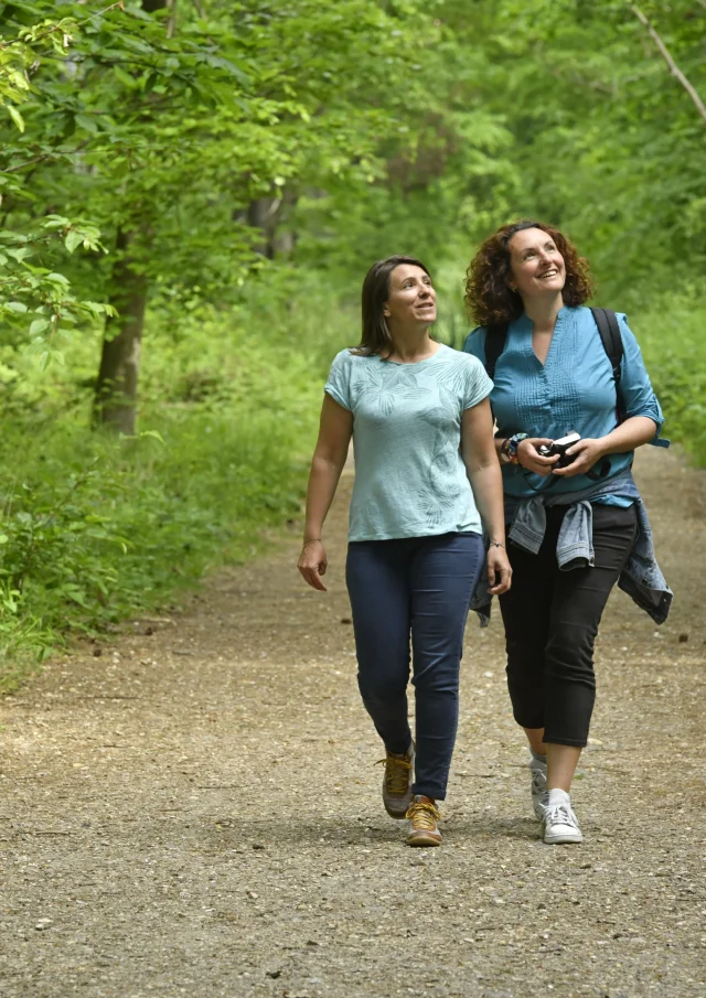 Deux copines en balade dans la forêt de Saint-Germain OTISGBS