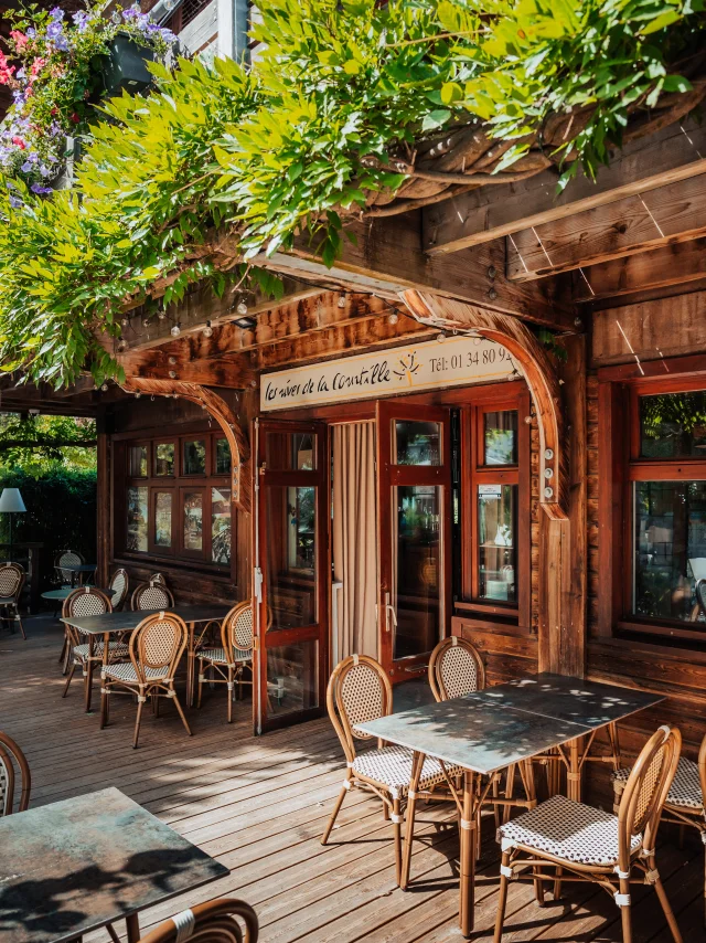 Terrasse du restaurant Les rives de la Courtille à Chatou