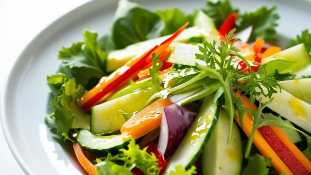 La Photo Realise Dune Salade Avec Des Legumes