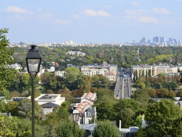 Vue du Pecq sur la Boucle de la Seine