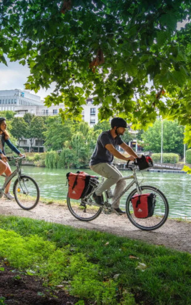 Balade à vélo le long des bords de Seine à Chatou