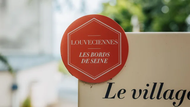 Détail d'un panneau du chemin des impressionnistes à Louveciennes OTISGBS