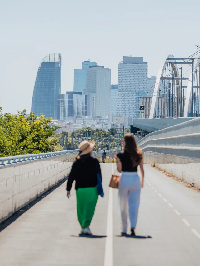Passerelle de Bezons avec vue sur la Défense OTISGBS