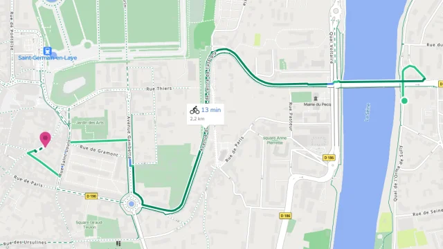 Circuit en vélo Saint-Germain-en-Laye OTISGBS