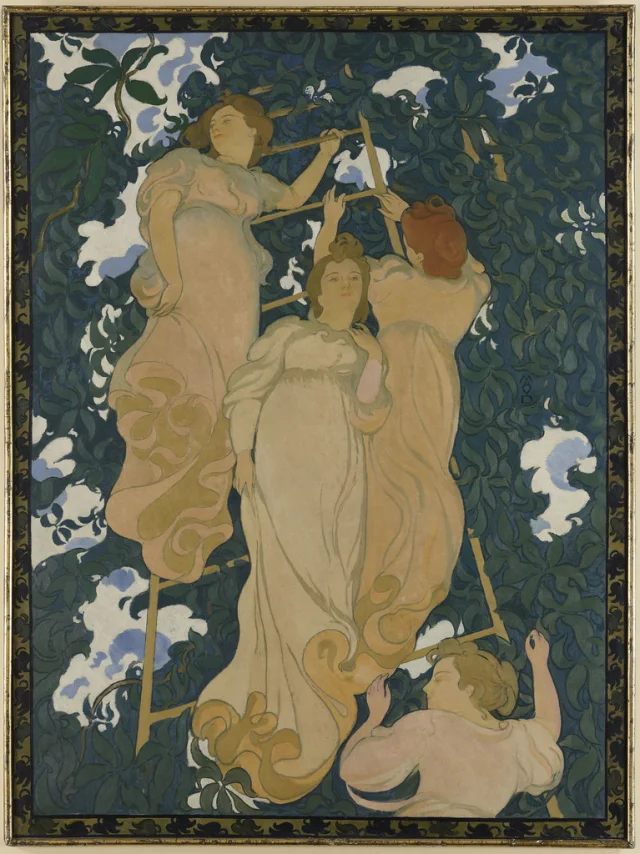 Denis-Echelle-feuillage©RMN-Grand Palais-Franck Raux Arabesques poétiques pour la décoration d’un plafond