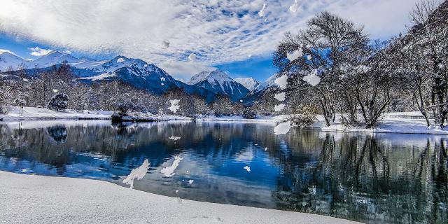 Leisure base in Agos in the snow