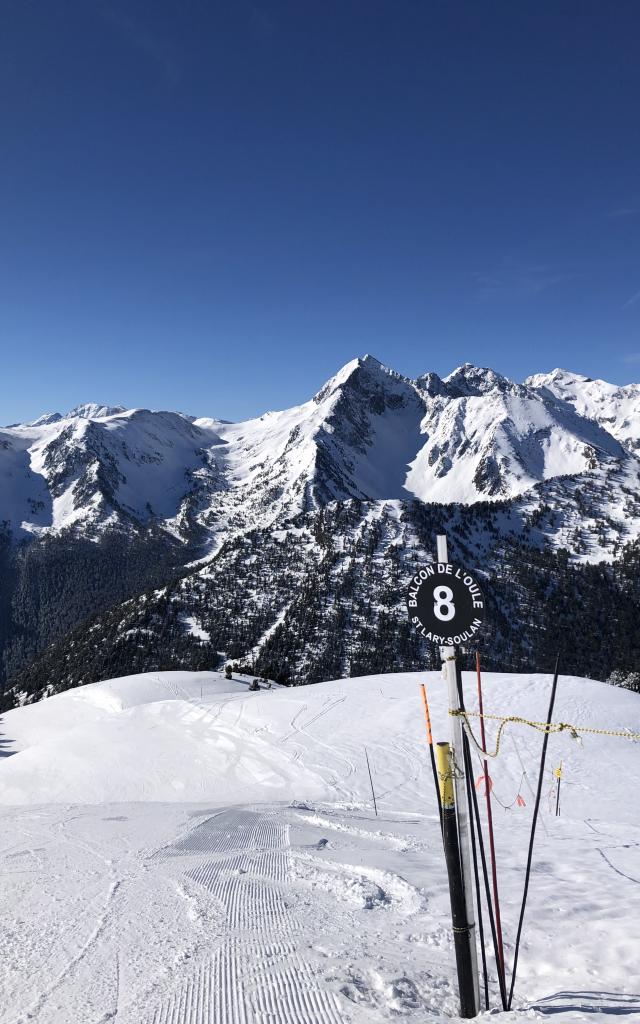 sur les pistes de ski, balcon De L'oule