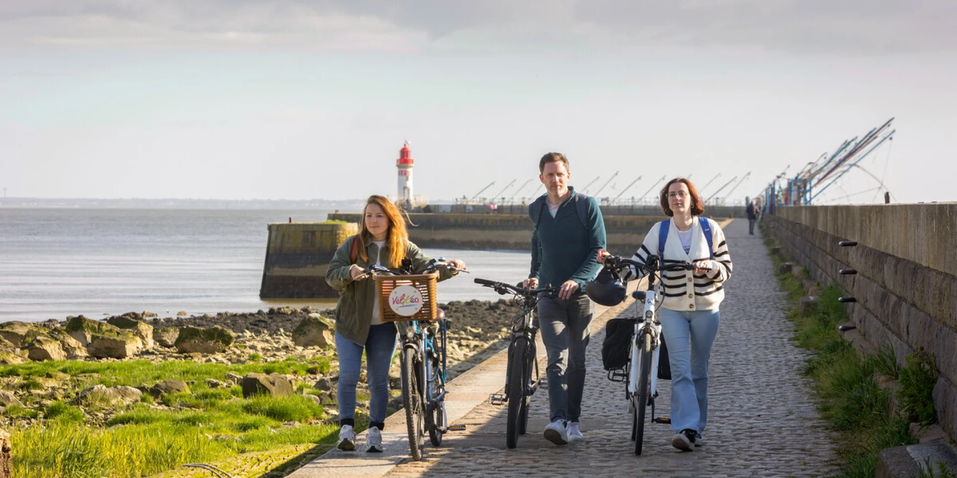 Balade à vélo sur la jetée ouest