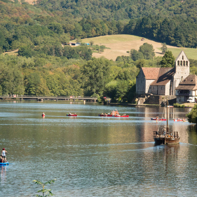 Gabare à Beaulieu-sur-Dordogne