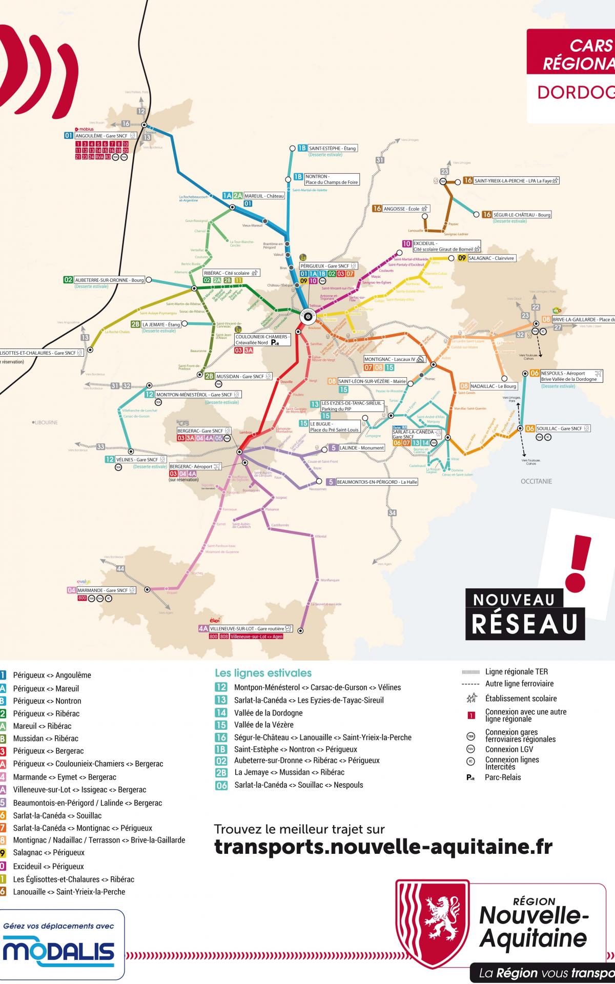 Venir à Sarlat en Bus Sarlat Tourisme Périgord Noir