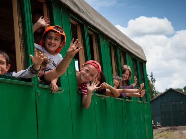 petit train de l'éco musée de Marquèze