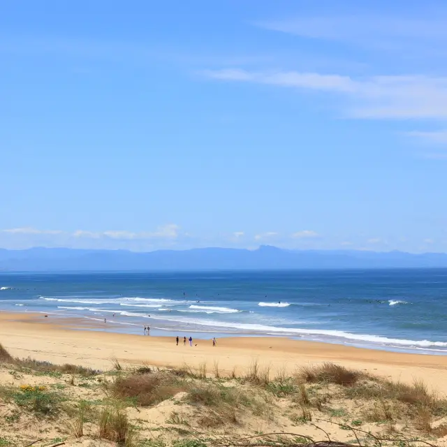 Vue panoramique sur les plages de Seignosse.