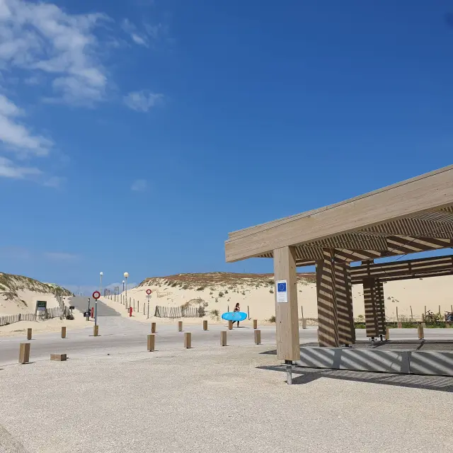 entrée plage des Bourdaines à Seignosse