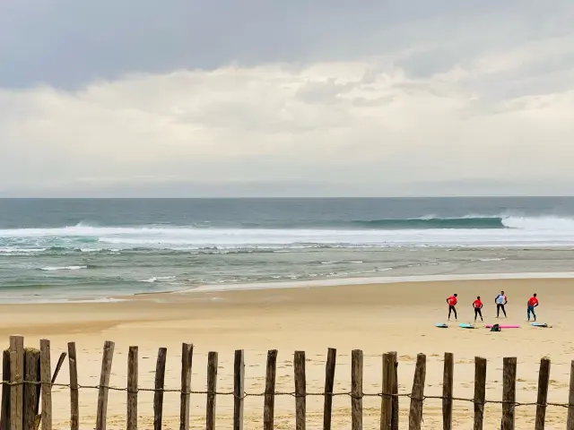 consitions surf plage de l'agréou à Seignosse