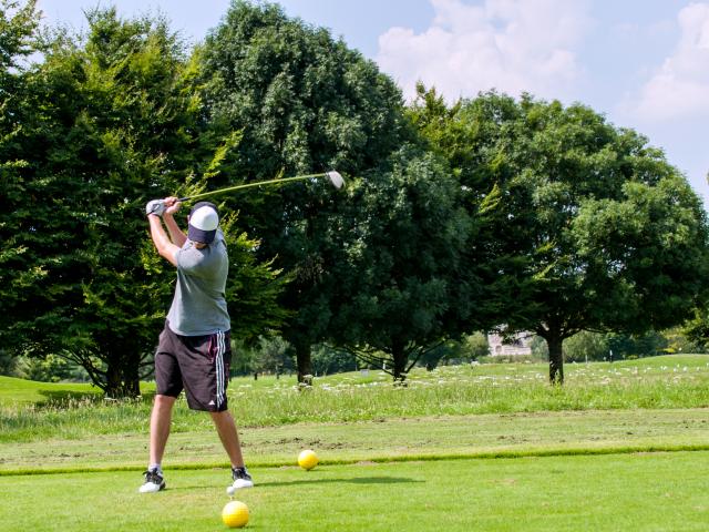 Entraînement sur le green de Léry-Poses