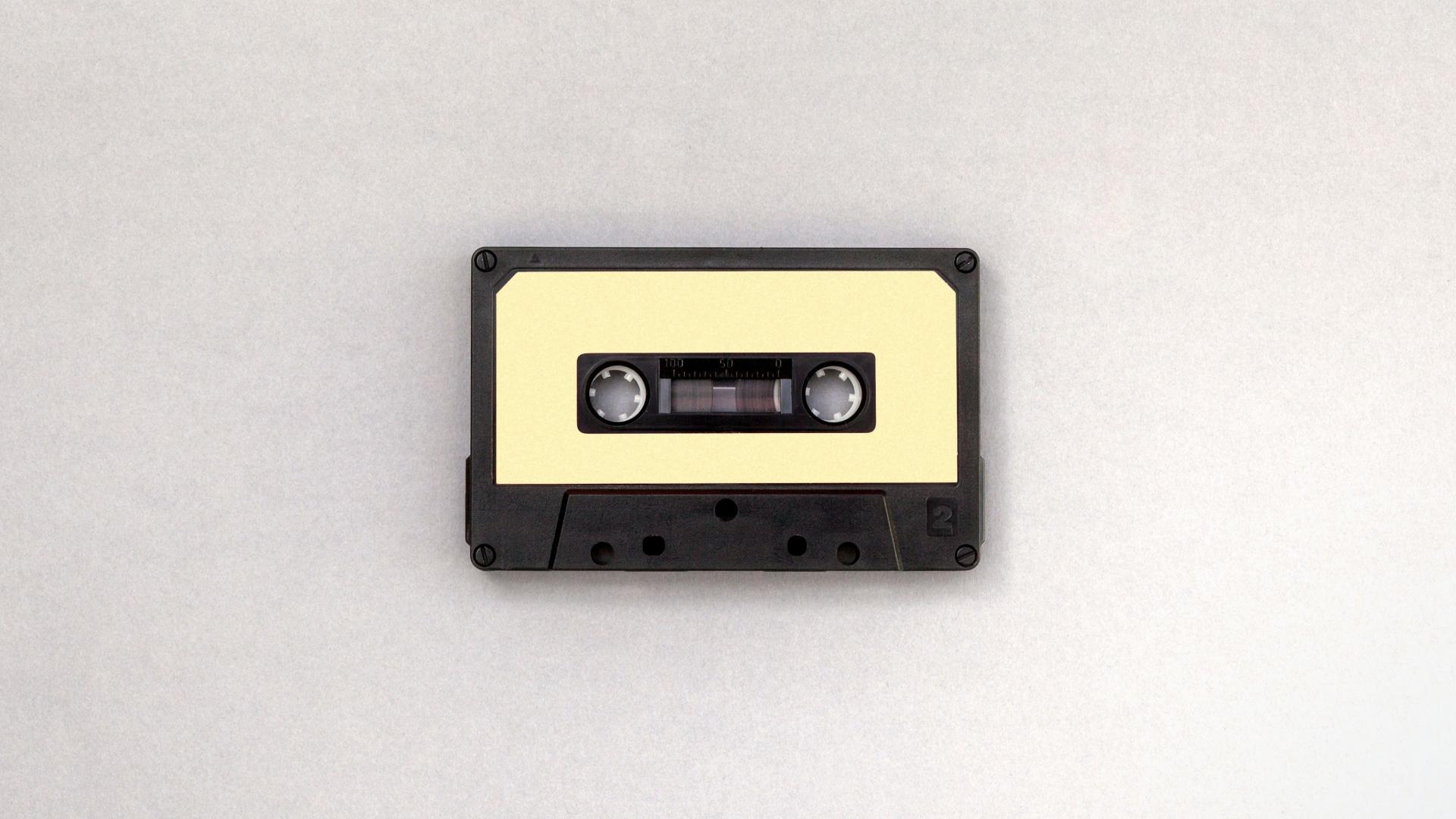 photo d'une cassette audio fond