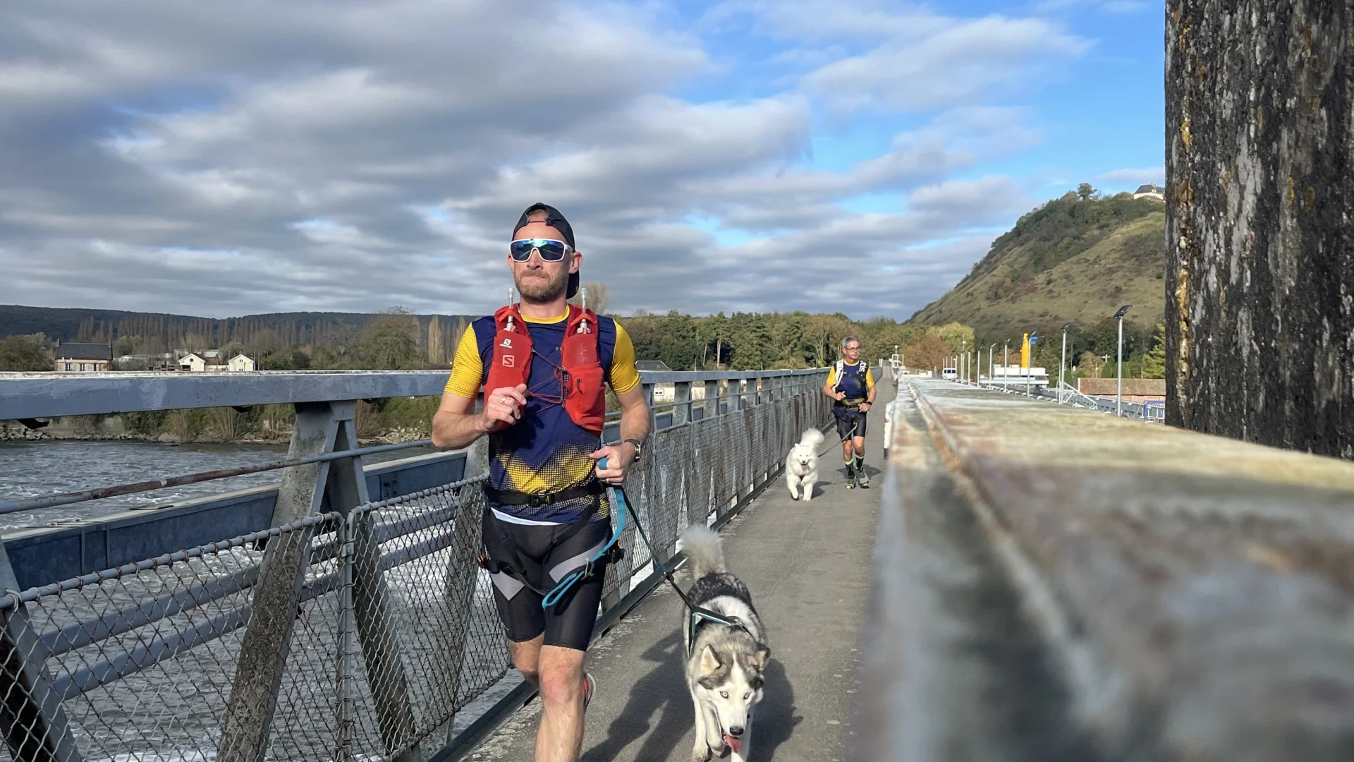 Canitrail sur le barrage de Poses