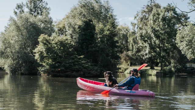 Canoe Kayak Chien Seine Eure Normandie