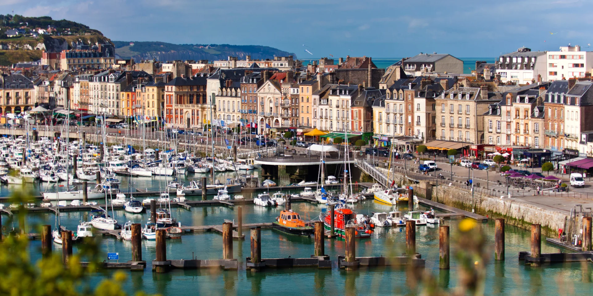 Panorama du port de Dieppe