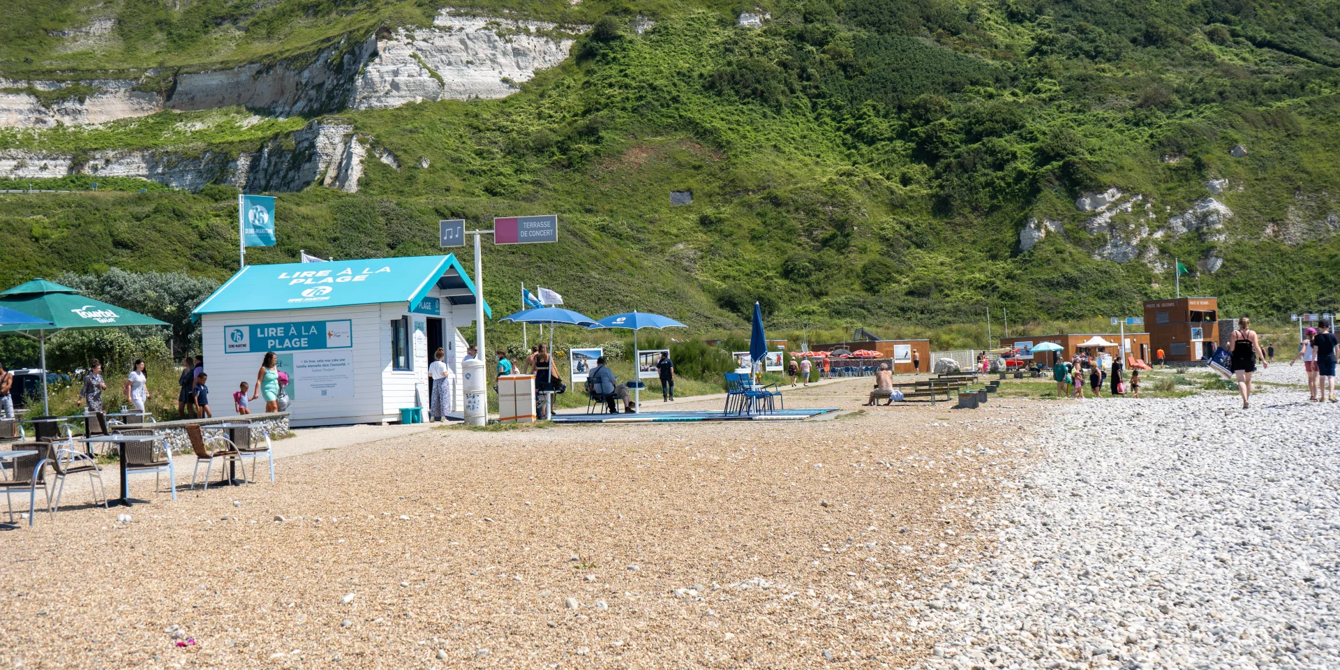 Affiche : Lire à la plage 2026 : des livres au bord de la mer en Seine-Maritime