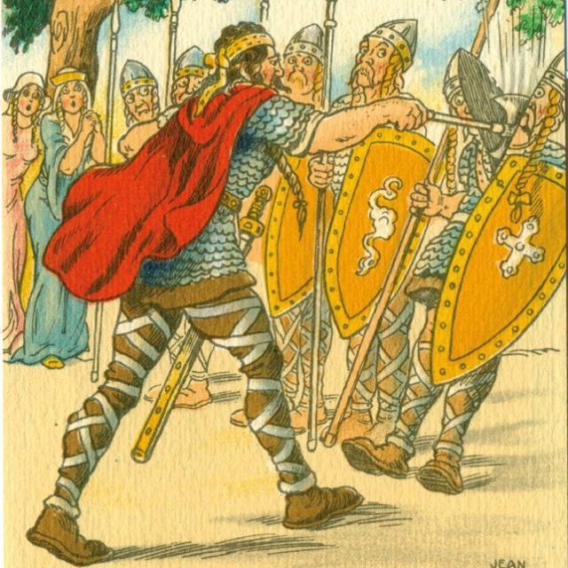 Illustration de la légende du vase