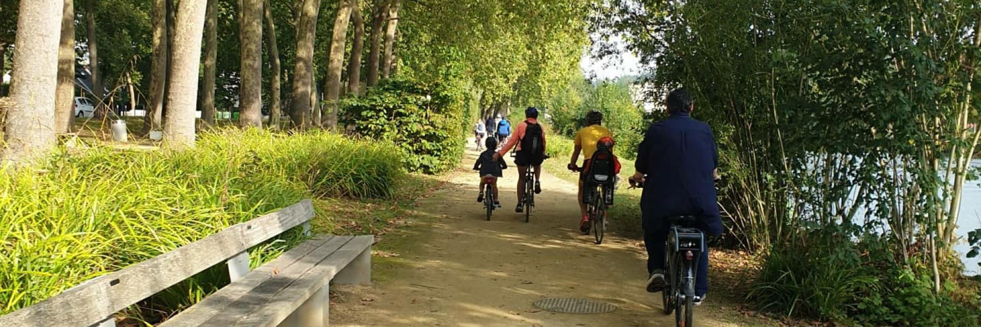 Balade sur les berges de l'Aisne en Cyclovis Soissons