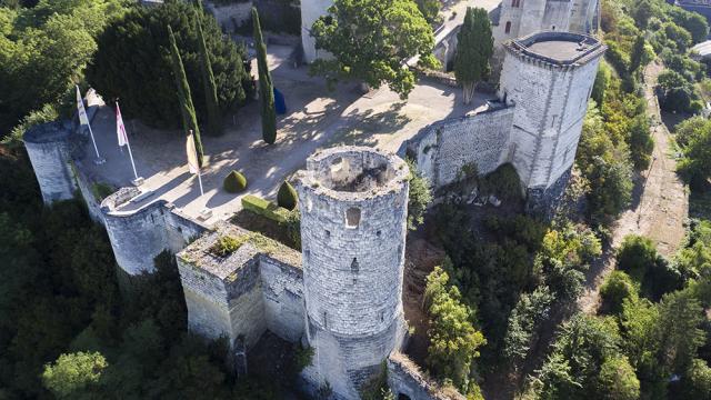 Forteresse Vue Ciel Chinon
