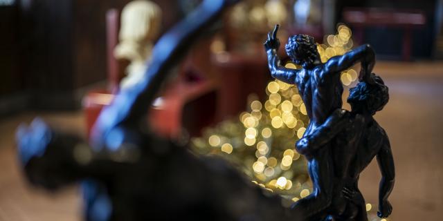 Le vendredi 27 novembre 2020 à Blois au château royal, les décorations de Noël dans la salle des états généraux, les appartements royaux de l'aile François Premier et dans la chapelle.
