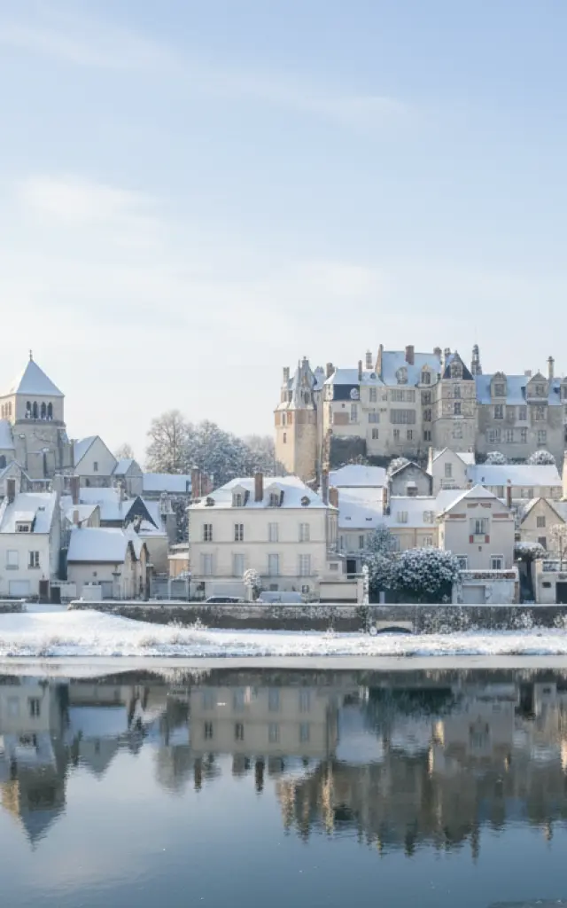 Cité médiévale de Saint Aignan en hiver
