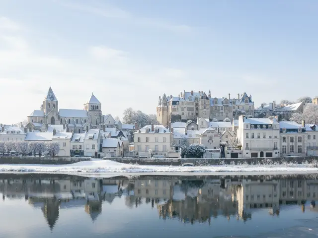 Cité médiévale de Saint Aignan en hiver