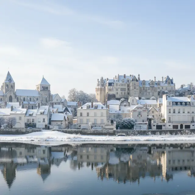 Cité médiévale de Saint Aignan en hiver